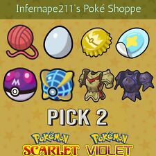 Pokemon Scarlet & Violet 🚀Any Item,Ability Patch, TM, Gold Bottle  Cap,Apriballs