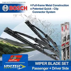 Bosch Front Pair Wiper Blades for Toyota Hilux GGN15R KUN16R TGN16 GGN25R KUN26R - Picture 1 of 2