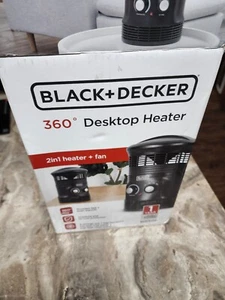 Black+Decker 360 degree Desktop Heater *3 Settings BHDS156 - open box - Picture 1 of 4