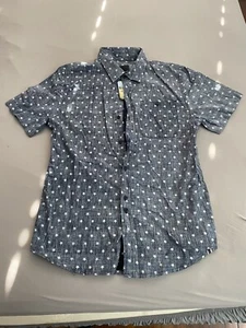 Stars All Over Button Down Shirt Mens M - Picture 1 of 5