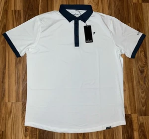 Polo Primo Golf Hombres 2XL Clásico Dobladillo Curvo Dos Tonos Polo NUEVO Etiquetas - Imagen 1 de 11