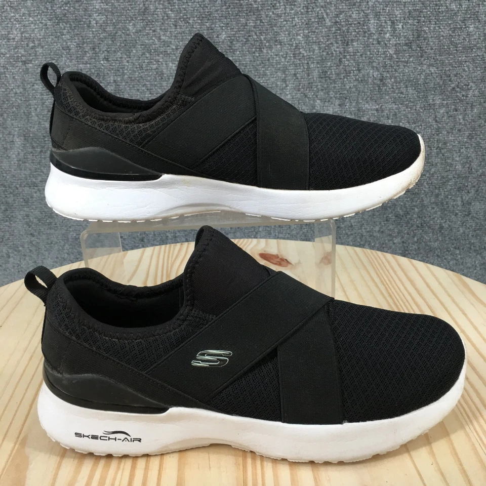 Skechers Shoes Womens 9 Wide Skech-Air Dynamight Slip On Sneakers 149341W Black - Image 1 of 4