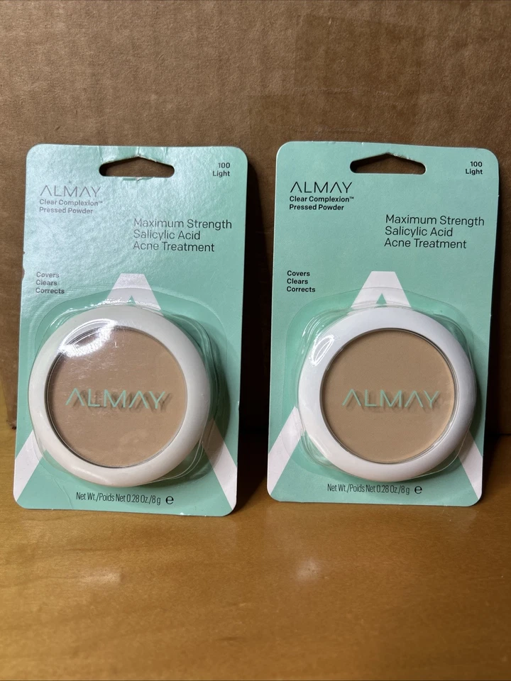 Almay Clear Complexion Pressed Powder Light 100 0.28 Oz