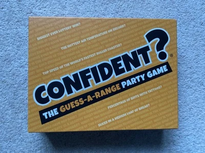 CONFIDENT - THE GUESS-A-RANGE PARTY FAMILY GAME -  100% Complete - VGC - Image 1 of 4