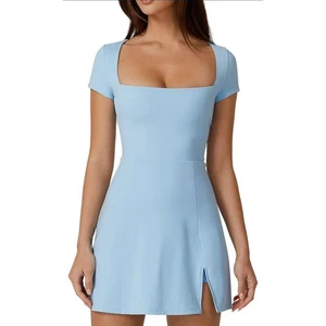 Tenniskleid für Damen, Skort mit Tasche, groß, blau - Bild 1 von 7