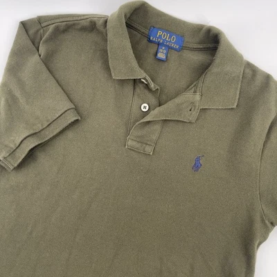 Polo Ralph Lauren Kids Olive Green Polo Shirt - Size M (10-12) Classic - Image 1 of 4