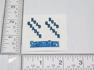 Structo Road Grader Construction Toy Replacement Stickers ST-141 - Picture 1 of 2