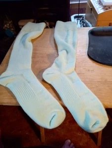 2 pairs of compression socks in bright colors (mint green and blue ) size xl men - Picture 1 of 4