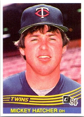 Mickey Hatcher 1984 Donruss #147 Minnesota Twins - Image 1 of 2