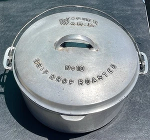 VTG Wagner Ware Sidney -O- No. 10 Drip Drop Roaster & #250 Bottom March 1922 - Picture 1 of 11