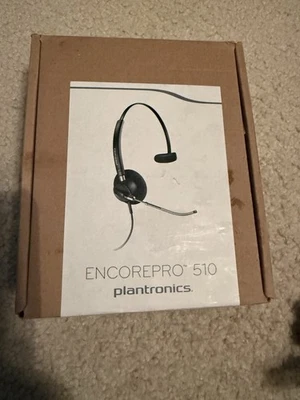 Auriculares con cable monoaurales Plantronics EncorePro HW510V caja abierta Foto 1 de 4