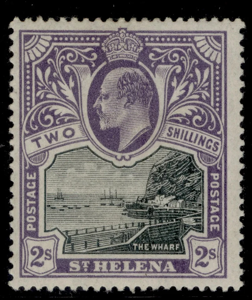 ST. HELENA EDVII SG60, 2s negro y violeta, LH COMO NUEVO. Cat 65€. Foto 1 de 1