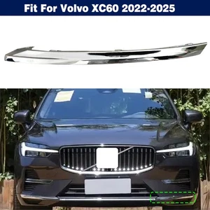 Left Side Front Bumper Lower Molding Strip Chrome Trim For Volvo XC60 2022-2025 - Picture 1 of 12