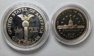 Juego de prueba de 2 piezas S Congressional 1989 plateado y revestido - Imagen 1 de 6