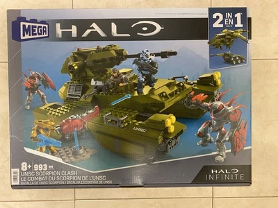 HALO MEGA CONSTRUX BLOKS UNSC SCORPION CLASH HHC42 FEAT. SPARTAN STONE & WARLORD - Image 1 of 2