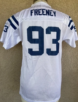 Camiseta de fútbol americano blanca de la NFL Reebok Indianapolis Colts Freeney #93 para jóvenes niños XL Foto 1 de 4