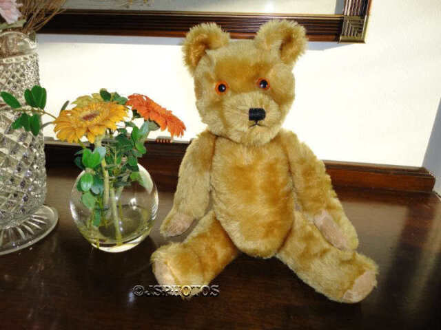 Vintage 20 Handmade Golden Mohair Teddy Bear Alpha Farnell Ltd.Ed