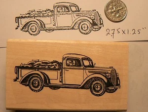 Vintage, old, classic truck rubber stamp P51 - Picture 1 of 2