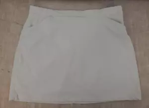 EDDIE BAUER Women Skort SIZE 14 Golf Tennis Beige Skirt Shorts Nylon Spandex - Imagen 1 de 14