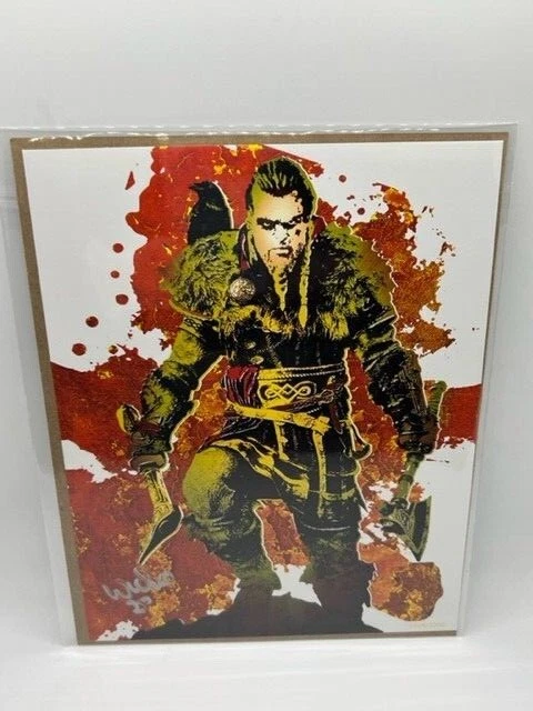 BAM Gamer Assassins Creed Valhalla Art Print Signed by Richard Wilkes 1509/2200 - Image 1 of 1
