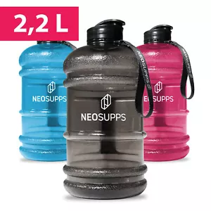 Neosupps Wasser Trinkflasche XXL 2,2 Liter - Training Sport Fitness Gym Bottle - Bild 1 von 3