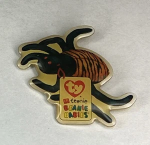 Spinner The Spider ~ McDonalds TY Teenie Beanie Babies Employee Lapel Pin 2000 - Picture 1 of 7
