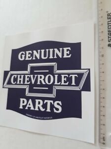 Chevrolet Genuine Parts Sticker - Set of 2 - Premium Quality - 150mm Square
