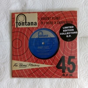 Robert Plant/Led Zepperlin If I Were A Carpenter E.P. 1993 Mint 7" Single Vinyl. - Picture 1 of 4