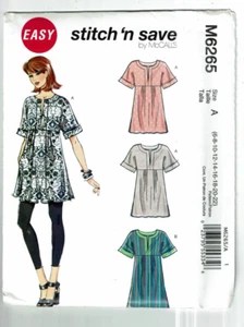 McCalls #M6265 Tunic or Dress with variations Pattern Sz: 6-22 UC - Picture 1 of 2