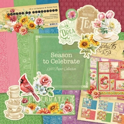 GRAPHIC 45 *SEASON TO CELEBRATE* COMPLETE COLLECTION ~ CALENDAR  *SHIPS FREE* - Image 1 of 4