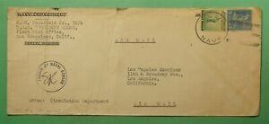 DR WHO USS PRESIDENT ADAMS NAVY SHIP AIRMAIL TO USA WWII CENSORED  i85133