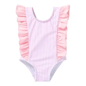 Newborn Baby Girl Ruffle Swimsuit Infant Toddler One Piece Floral Bikini Beac... - Picture 1 of 7