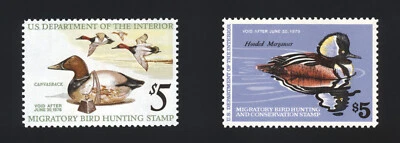 2 Duck Stamps & 23 U.S. Fish & Wildlife Appreciation Souvenir Cards 1975-1997 US - Image 1 of 4