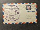USS BOXER LPH-4 couverture navale 1966 SPACE cachet APOLLO US NAVY RECOVERY FORCE