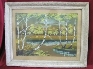VINTAGE WATERCOLOR PAINTING BY IVAN BOTUSHAROV GLAZED FRAMED SIGNED - Picture 1 of 9