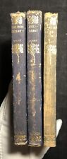 Lot of 3 Antique Sir Walter Scott Novels Blue Leather Nelson & Sons 1906 1907