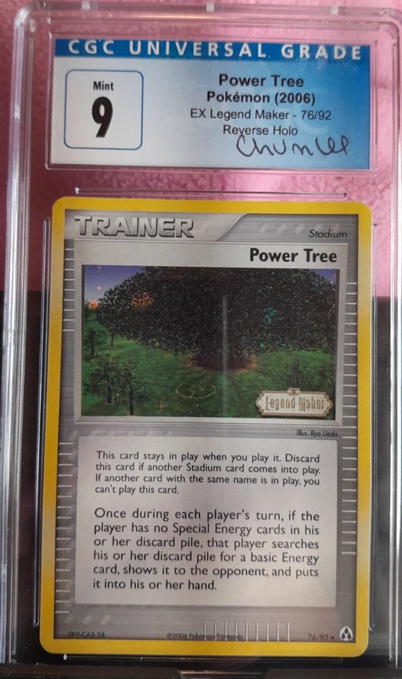 Pokemon Power Tree #76/92 Legend Maker Reverse Holo signed Chumlee collection - Image 1 of 1