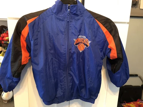Jump Ball Club Boys NEW YORK KNICKS NBA BASKETBALL FULL ZIP TRACK Jacket Sz 6 Cover