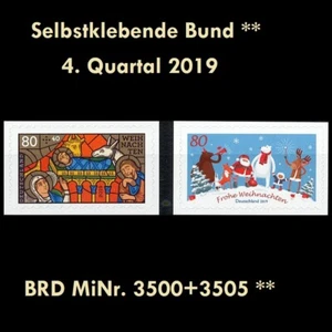 BRD MiNr. 3500-3505 ** Selbstklebende Bund 4. Quartal 2019, postfrisch - Picture 1 of 1