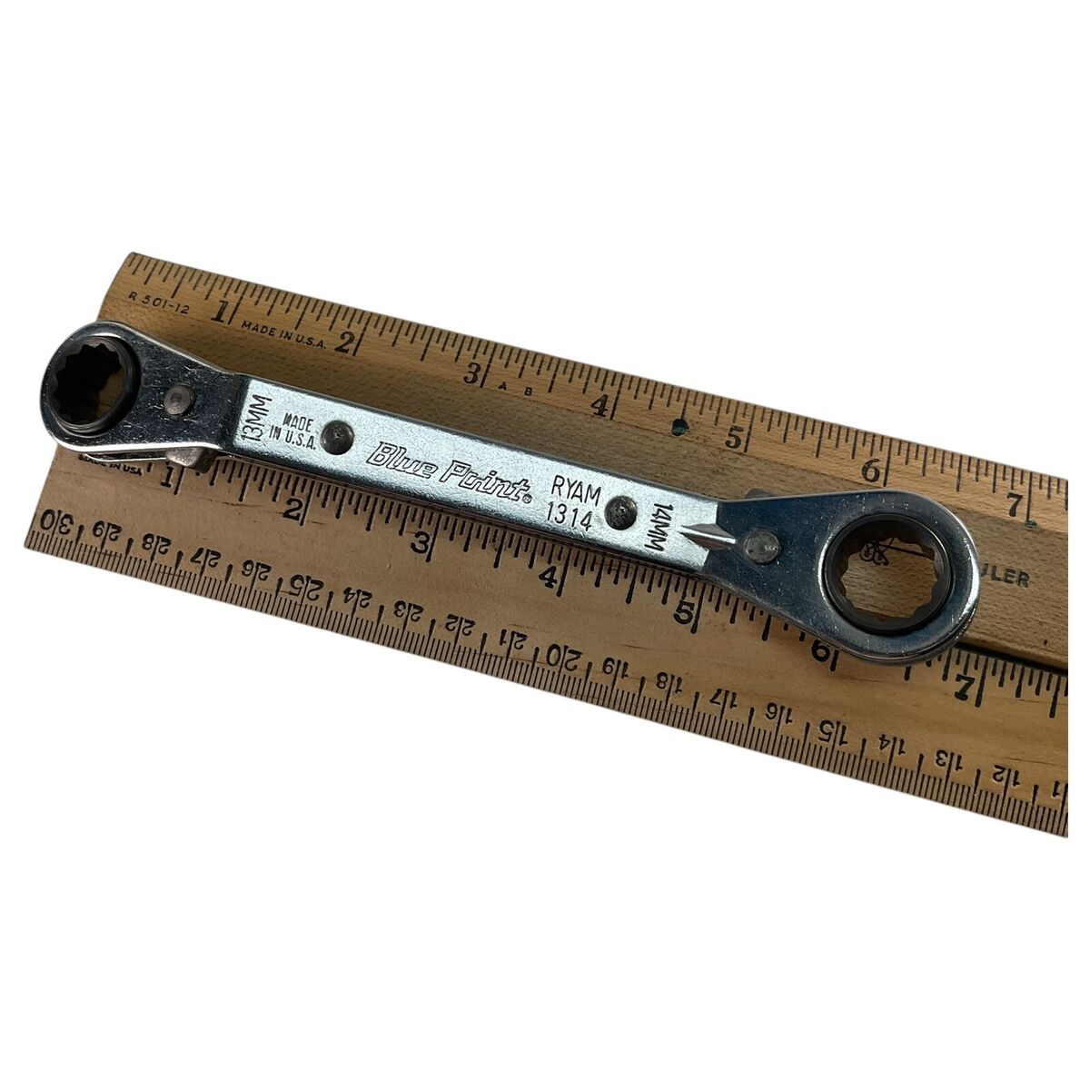 Metric 14mm Size Ratcheting Box Wrench Automotive Hand Metric 14mm Size Ratcheting Box Wrench Automotive Hand