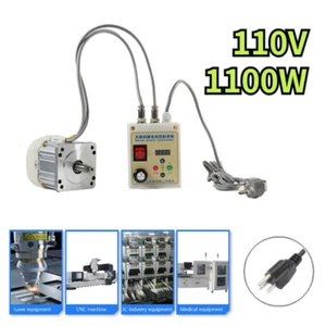 New Servo Motor & Controller 110V 1100W Driver Face Mount For Woodworking Sander - Picture 1 of 12