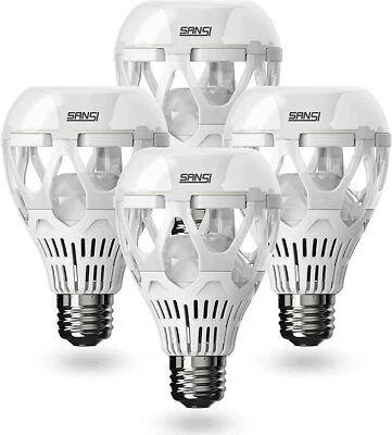 4packs 18W LED Light Bulbs 2000lm 3000K A21 E26 Warm White Spot Bulbs SANSI - Image 1 of 4