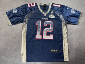 New England Patriots Nike NFL #12 Tom Brady Football Jersey Super Bowl size 40 - Picture 1 of 6