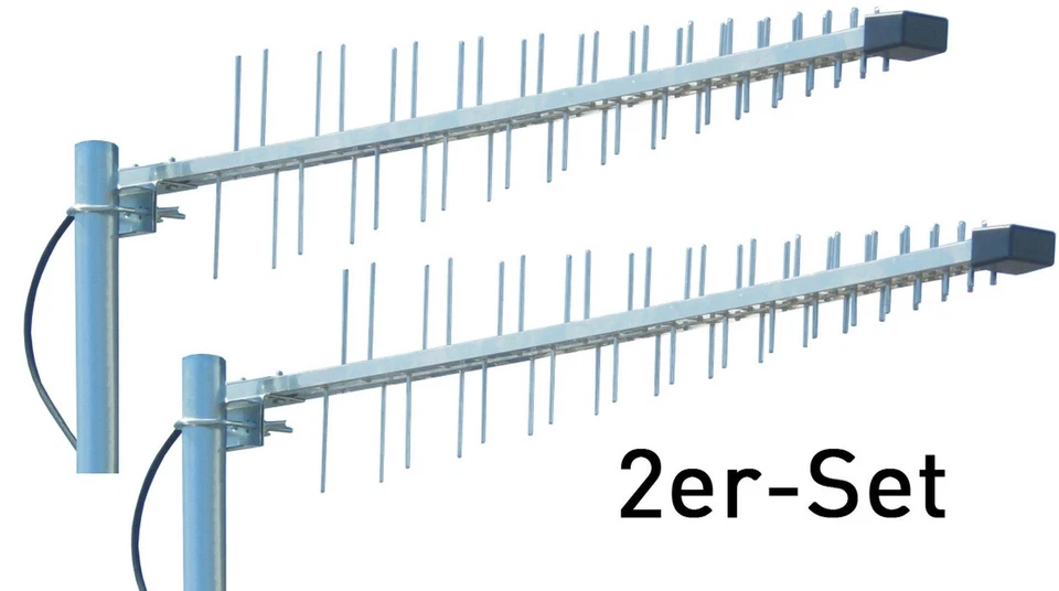 Logarithmisch-periodische Antenne für alle Bänder, 2er Set 3G 4G Wifi LTE 2,6GHZ - Bild 1 von 1