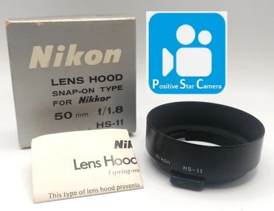 🌟Casi COMO NUEVO🌟 Parasol de metal Nikon HS-11 para Ai 50 mm f1,8 de JAPÓN Foto 1 de 4