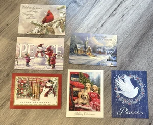 Six Holiday/Christmas Cards with Matching Envelopes - NEW - Picture 1 of 2