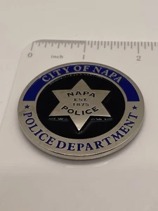 City of Napa Police Department Challenge Coin CA California PD Law PD LEO LE - Bild 1 von 13