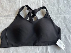 Lululemon Energy Bra High Support Size 38C Black 77028 Strappy Athletic Casual - Picture 1 of 5