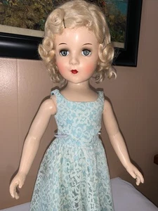 Vintage 20” Composition Miss Curity Nurse Beautiful Face Original Wig - Picture 1 of 24