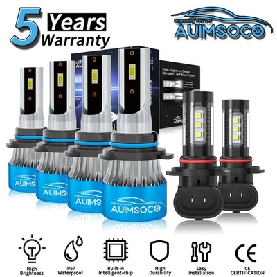 For Chrysler Sebring 2007-2009 2/4-Door LED Headlight Bulbs Super Bright 36000LM - Image 1 of 4